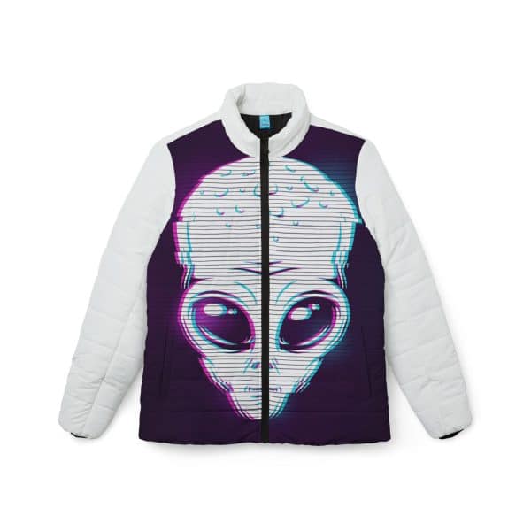 Women’s Puffer Jacket (AOP) Alien