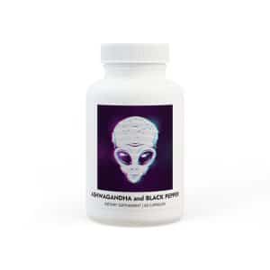 Ashwagandha and Black Pepper Supplement (60 capsules) Alien